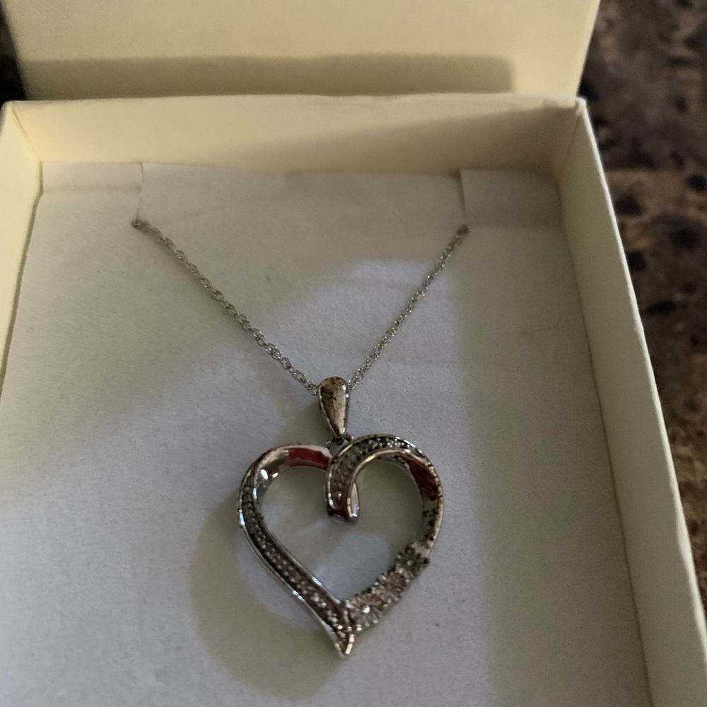 Kay Jewelers Diamond Heart Necklace new w/tags on an 18” chain.